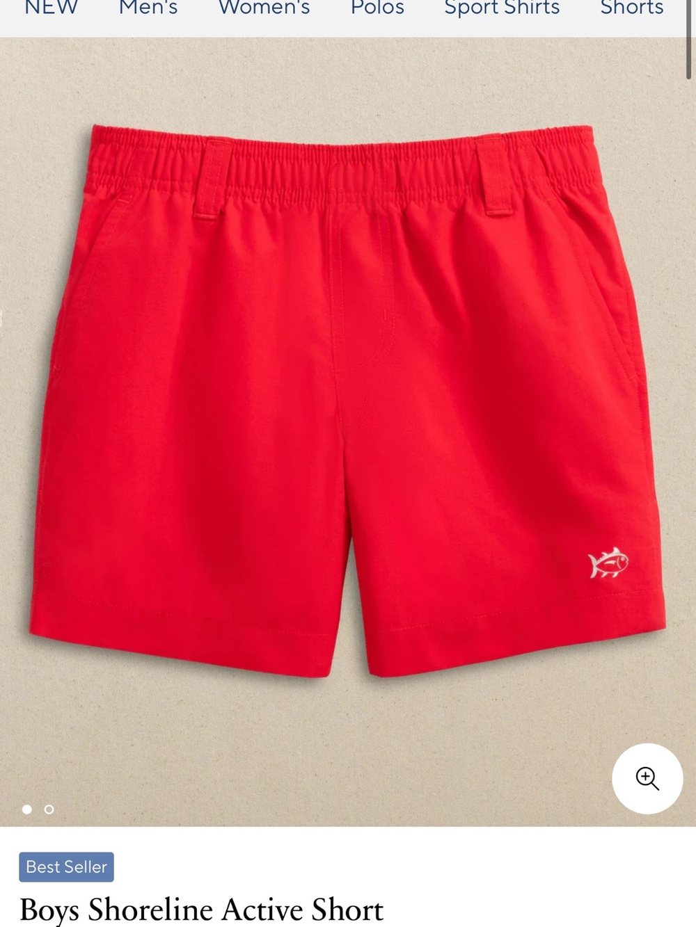 Boy’s Southern Tide Active Shorts. Size 16 - Picture 3 of 3